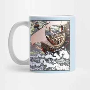 The Little Mermaid - Ship on the Ocean - Ivan Bilibin Mug